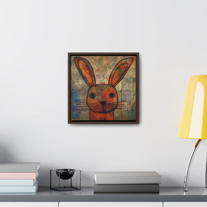 Rabbit 19, Gallery Canvas Wraps, Square Frame