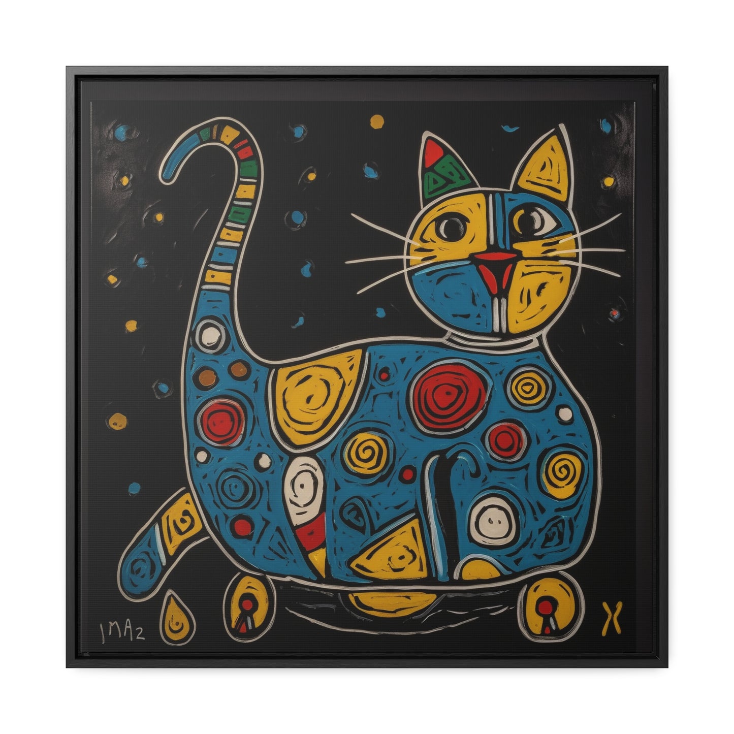 Cat 106, Gallery Canvas Wraps, Square Frame