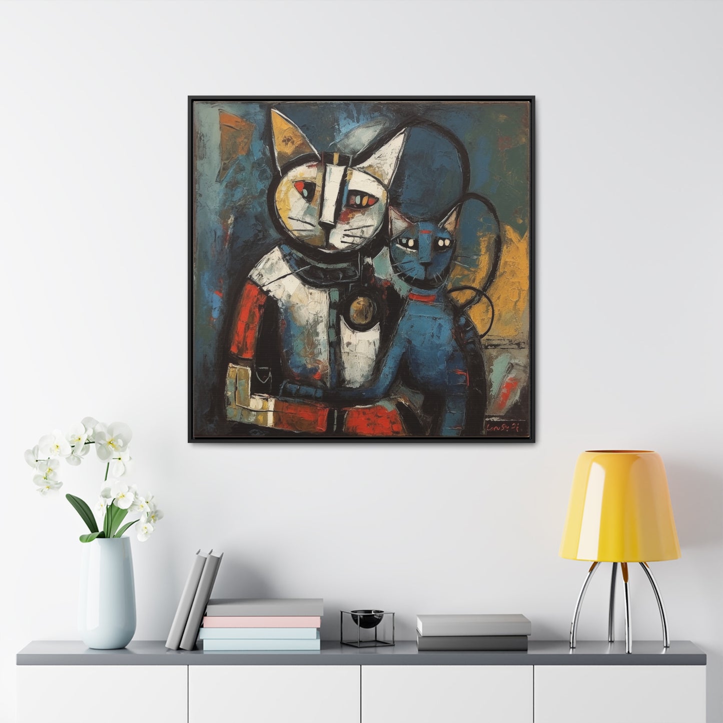 Cat 82, Gallery Canvas Wraps, Square Frame