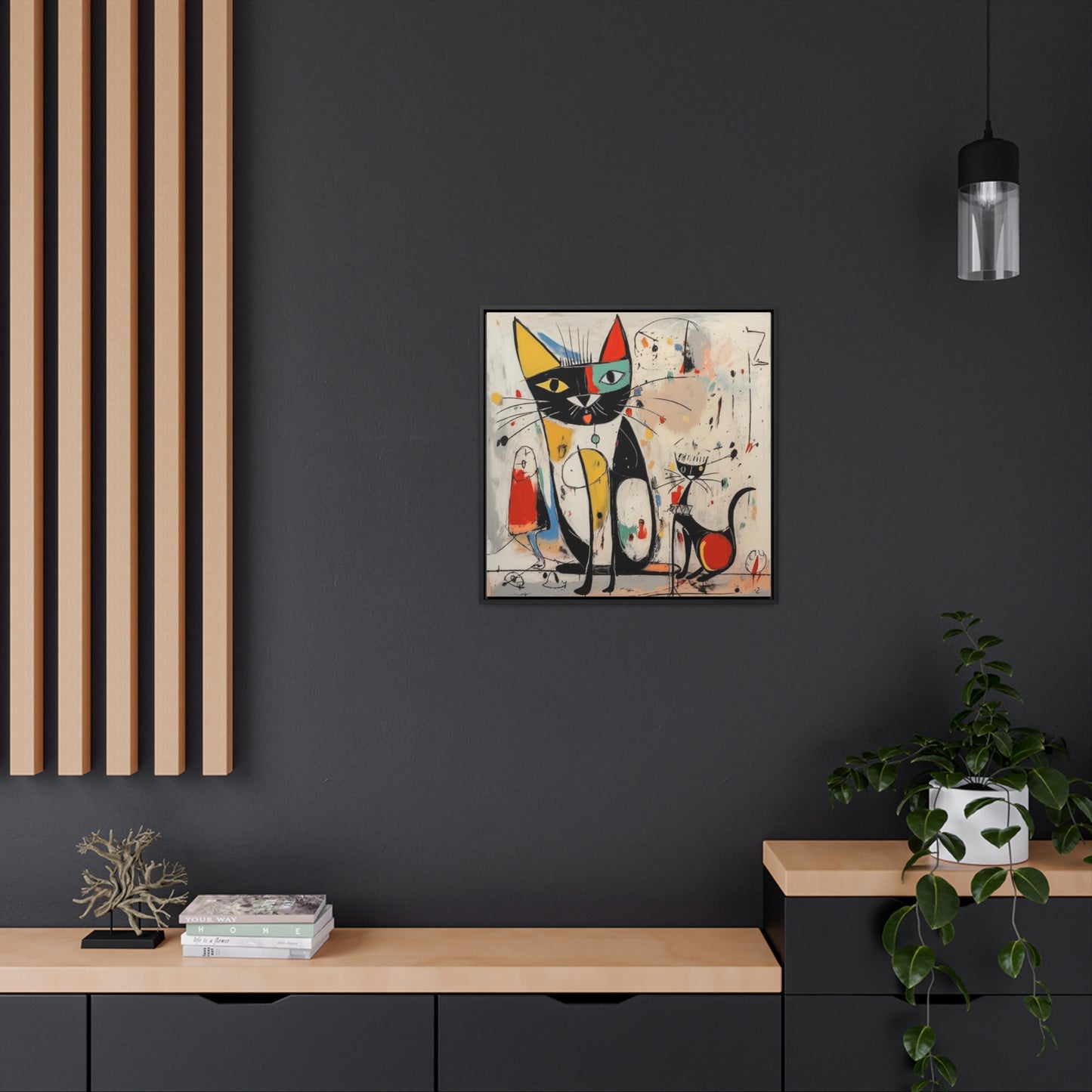 Cat 64, Gallery Canvas Wraps, Square Frame