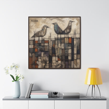 Bird 25, Gallery Canvas Wraps, Square Frame