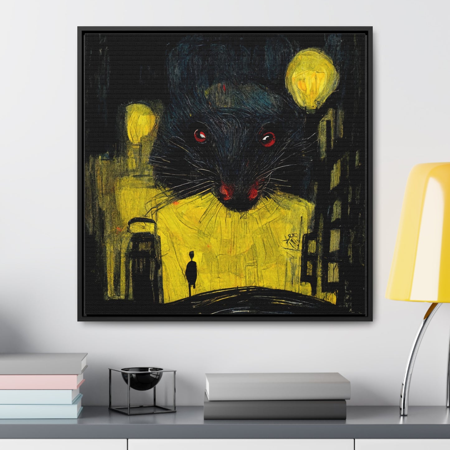 Urban Rat 8, Valentinii, Gallery Canvas Wraps, Square Frame