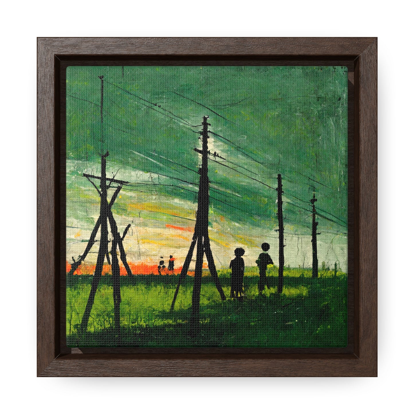 Land of the Sun 35, Valentinii, Gallery Canvas Wraps, Square Frame