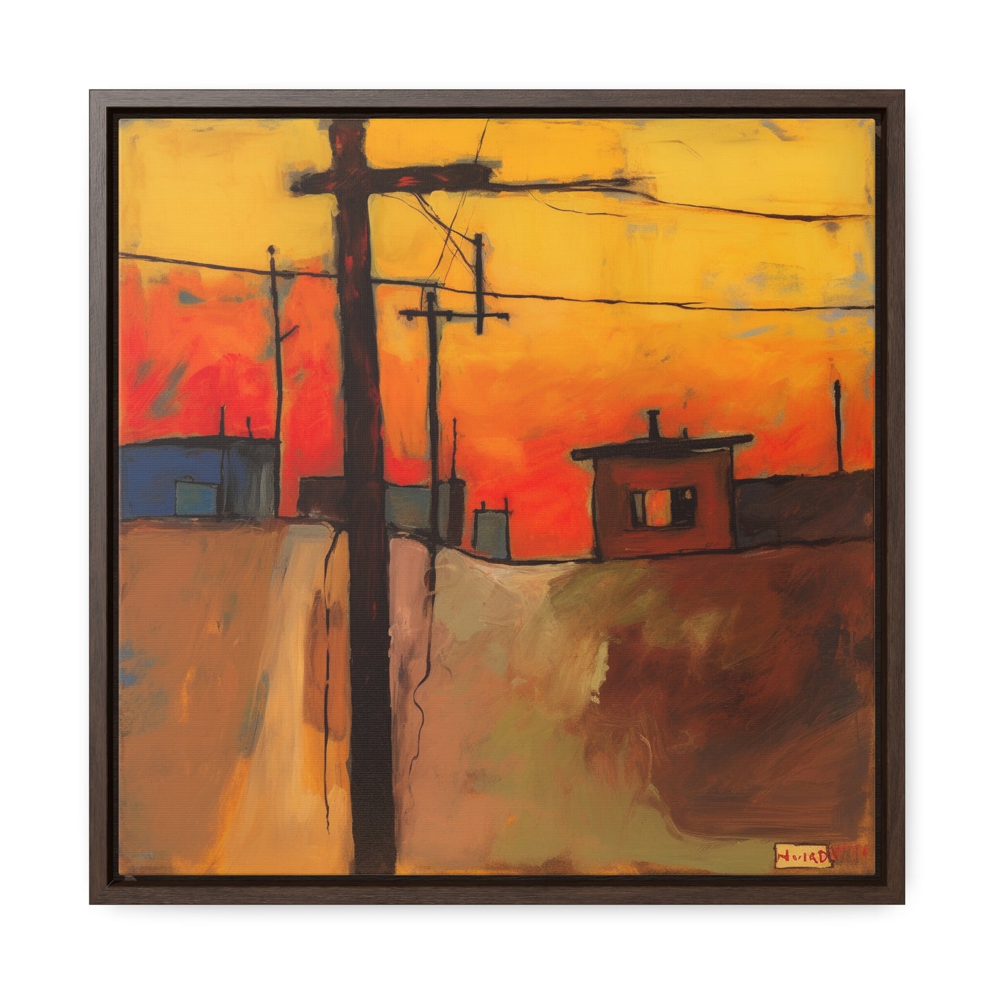 Land of the Sun 72, Valentinii, Gallery Canvas Wraps, Square Frame