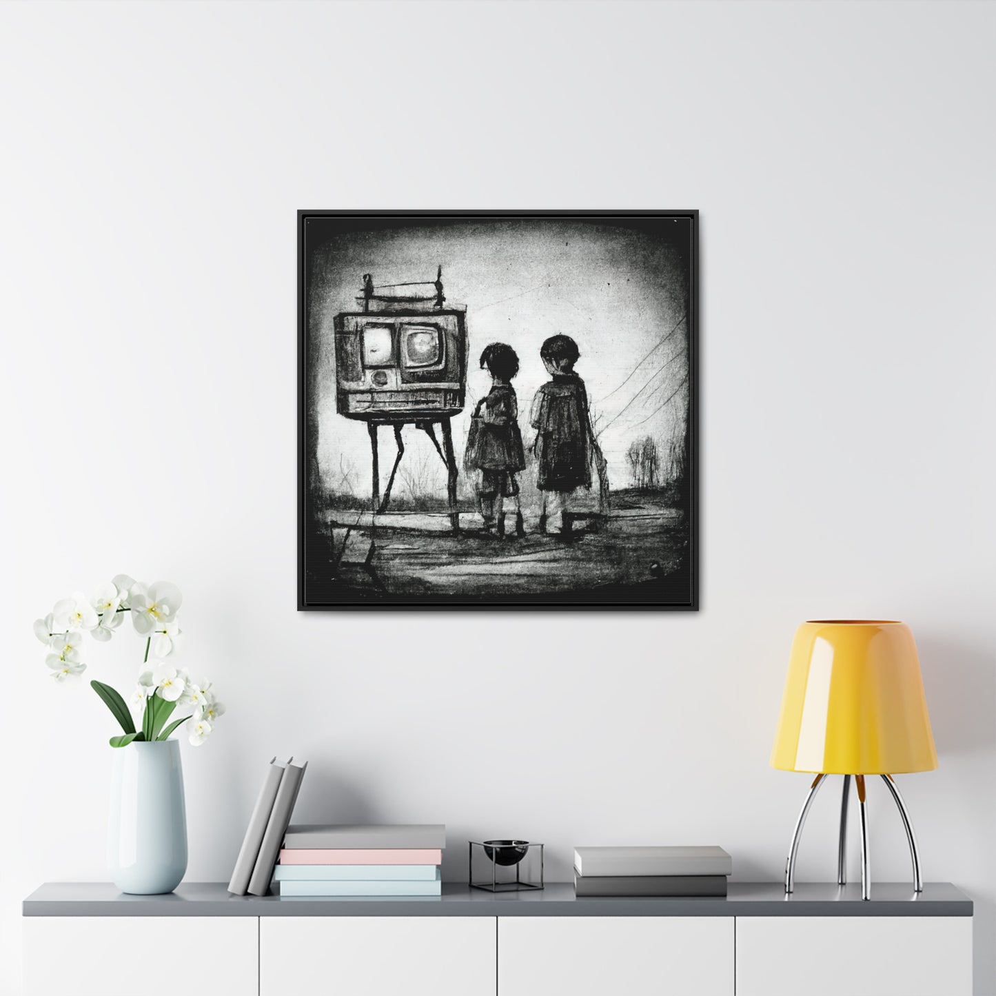 Childhood Wave 7, Valentinii, Gallery Canvas Wraps, Square Frame