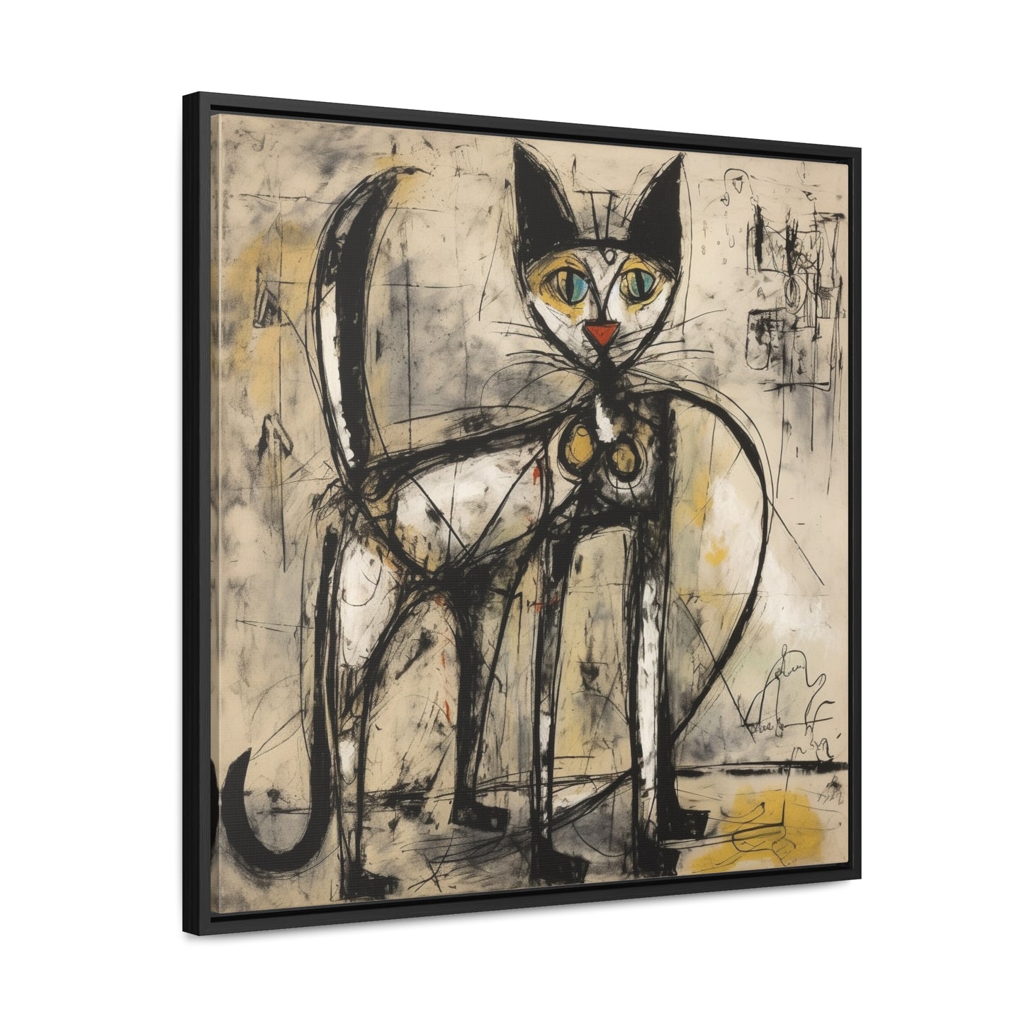 Cat 47, Gallery Canvas Wraps, Square Frame