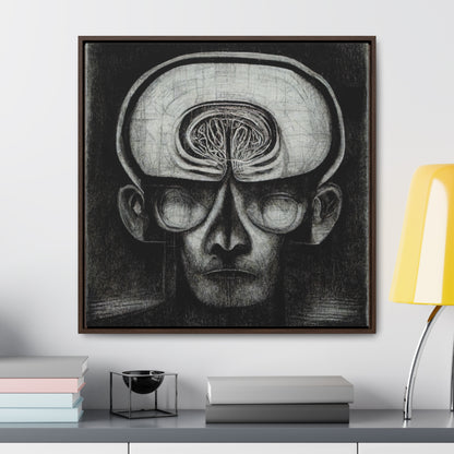 Brain 50, Valentinii, Gallery Canvas Wraps, Square Frame