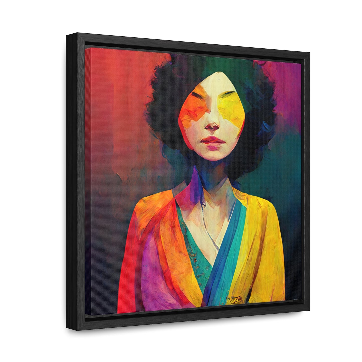 Lady's faces 13, Valentinii, Gallery Canvas Wraps, Square Frame