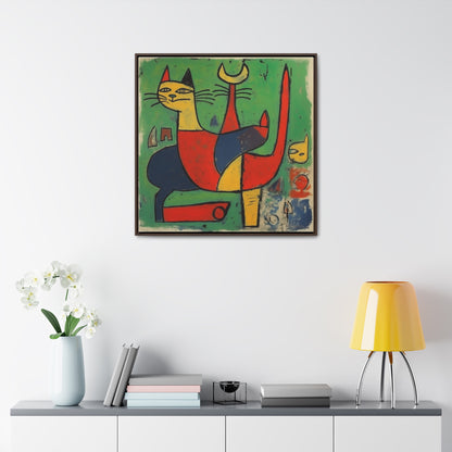 Cat 136, Gallery Canvas Wraps, Square Frame