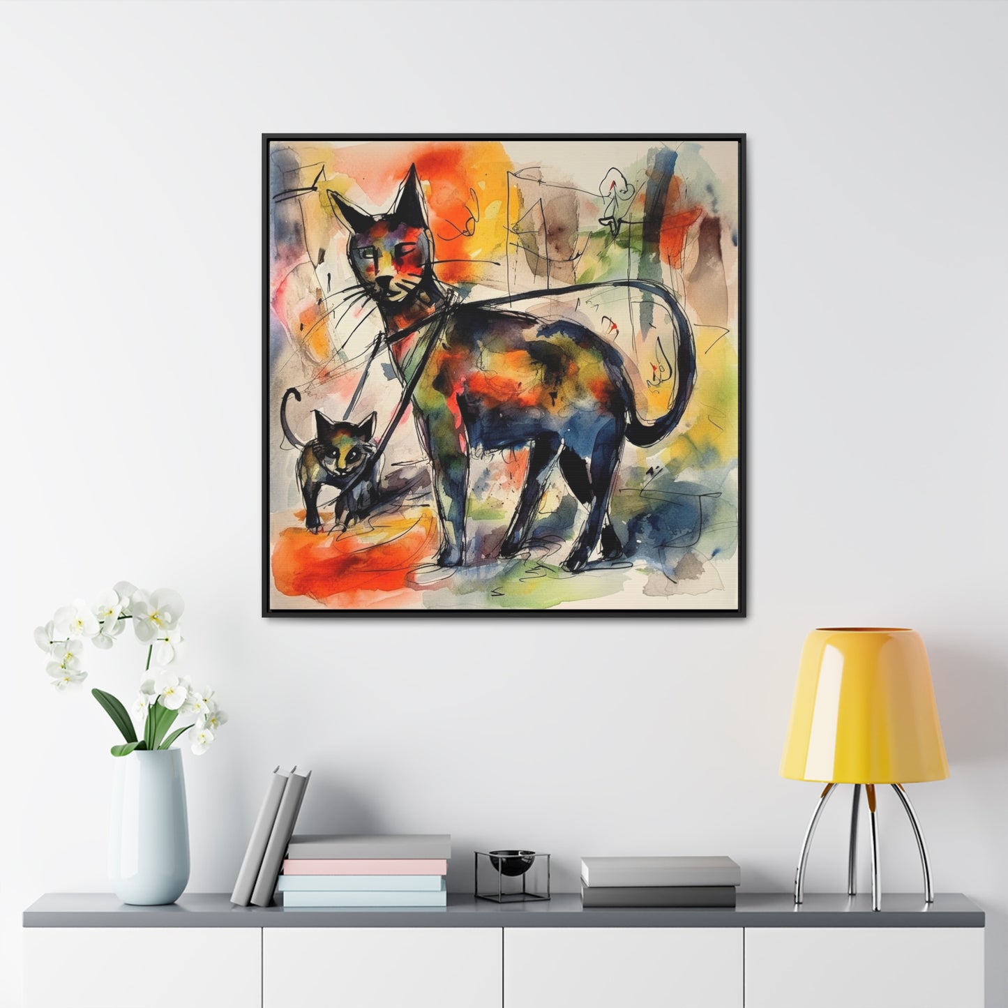 Cat 72, Gallery Canvas Wraps, Square Frame