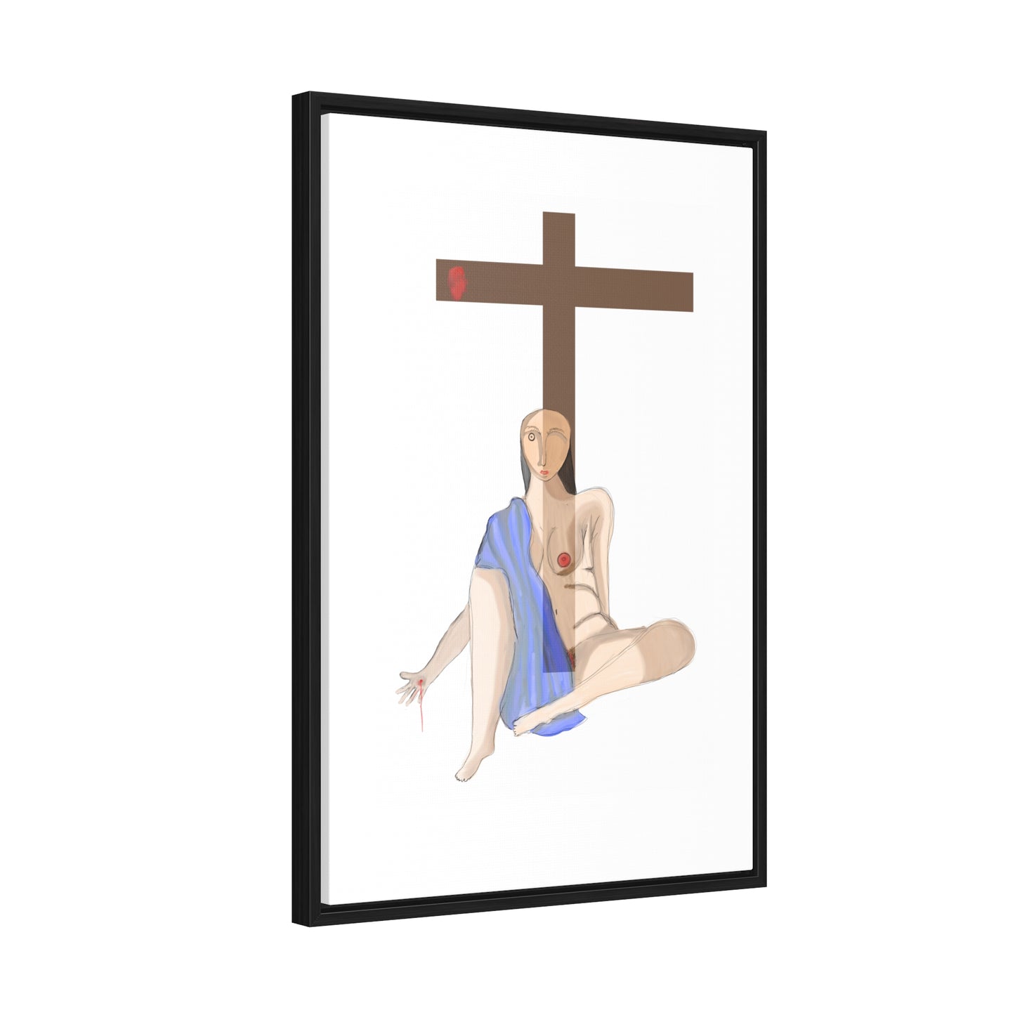 Cross, Original Eduard Pavel, Gallery Canvas Wraps, Vertical Frame