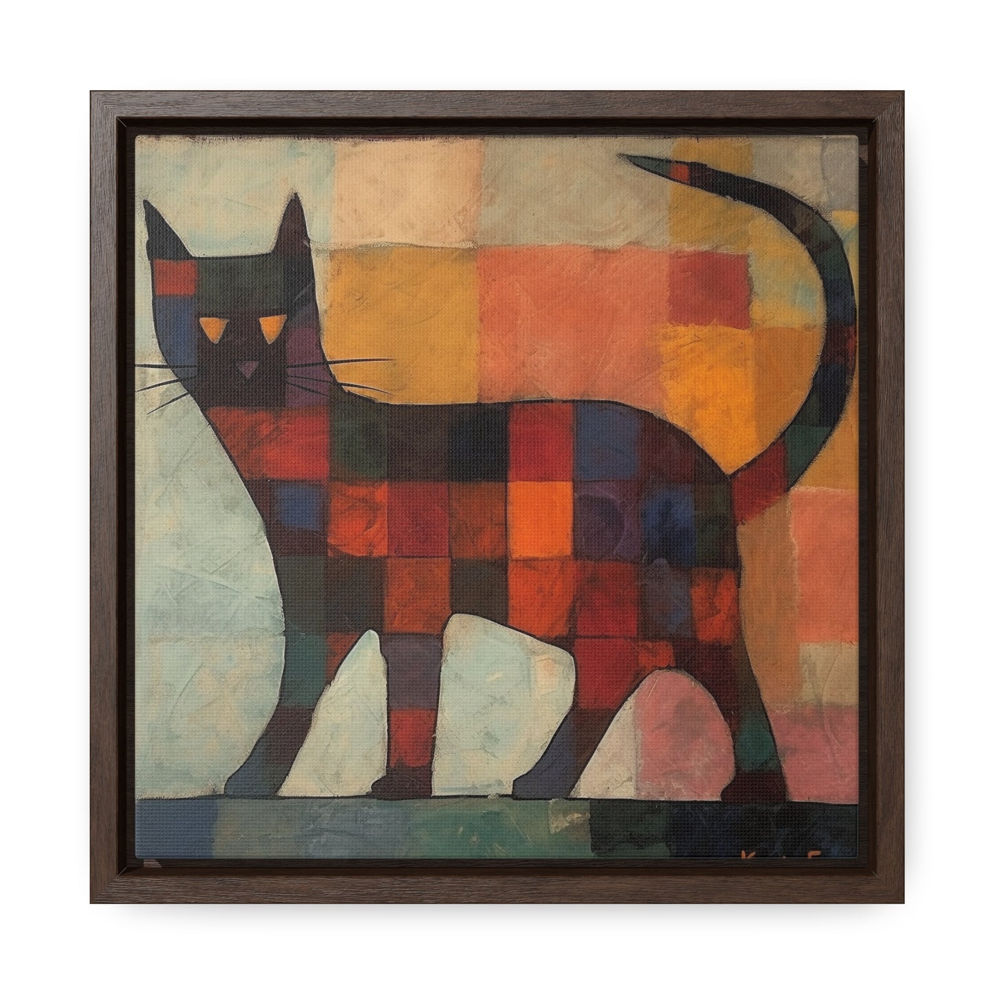 Cat 18, Gallery Canvas Wraps, Square Frame