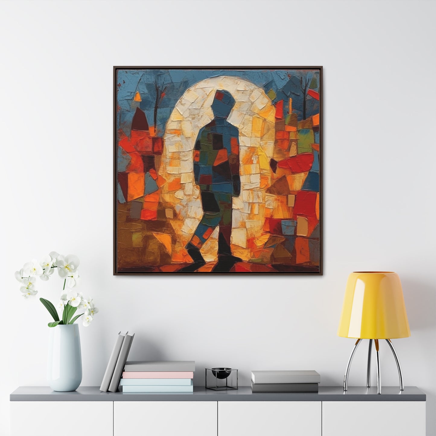 Sad Man 31, Valentinii, Gallery Canvas Wraps, Square Frame