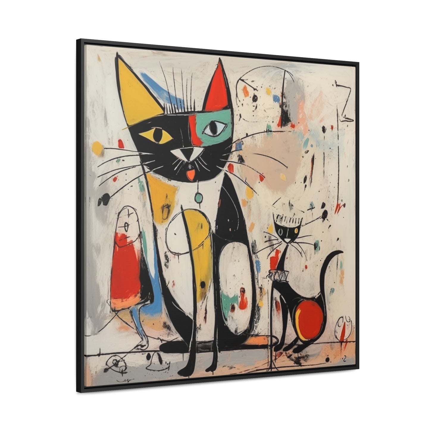 Cat 64, Gallery Canvas Wraps, Square Frame