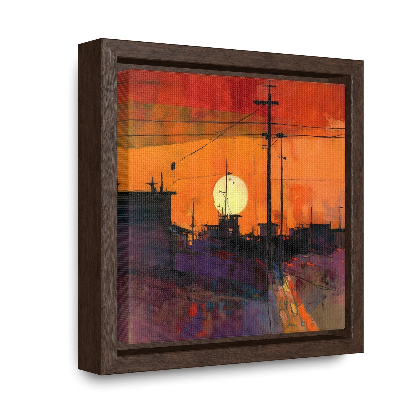 Land of the Sun 73, Valentinii, Gallery Canvas Wraps, Square Frame