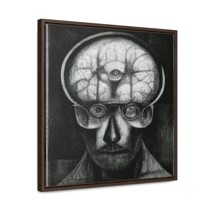 Brain 52, Valentinii, Gallery Canvas Wraps, Square Frame