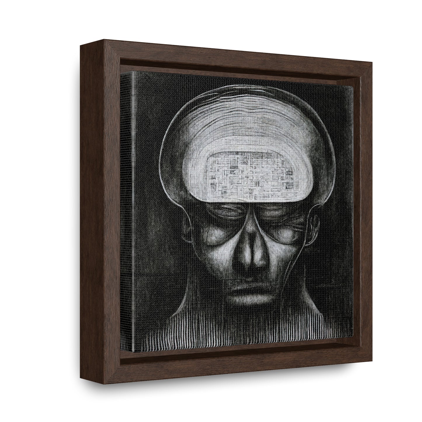 Brain 51, Valentinii, Gallery Canvas Wraps, Square Frame