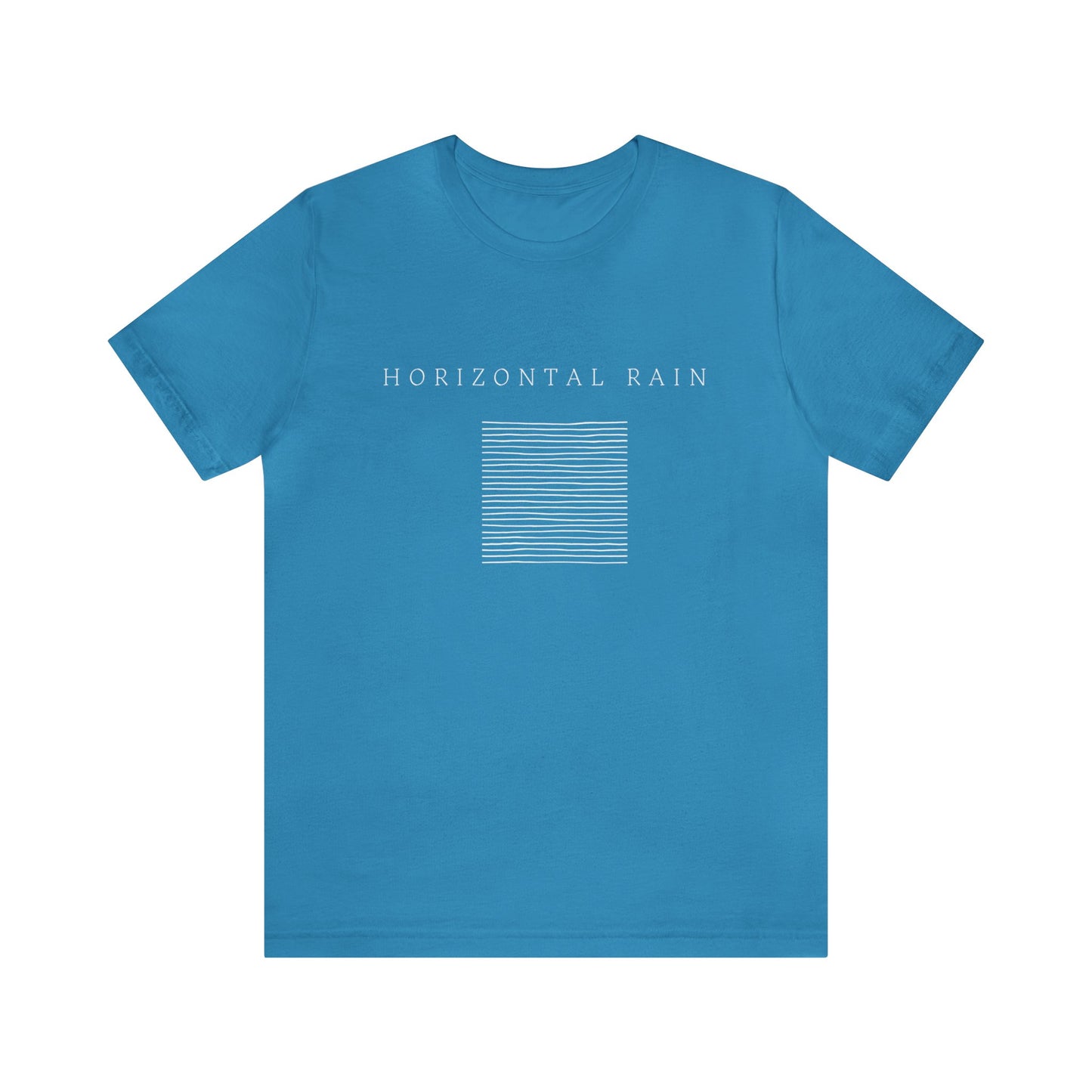 Horizontal Rain, Unisex Jersey Short Sleeve Tee