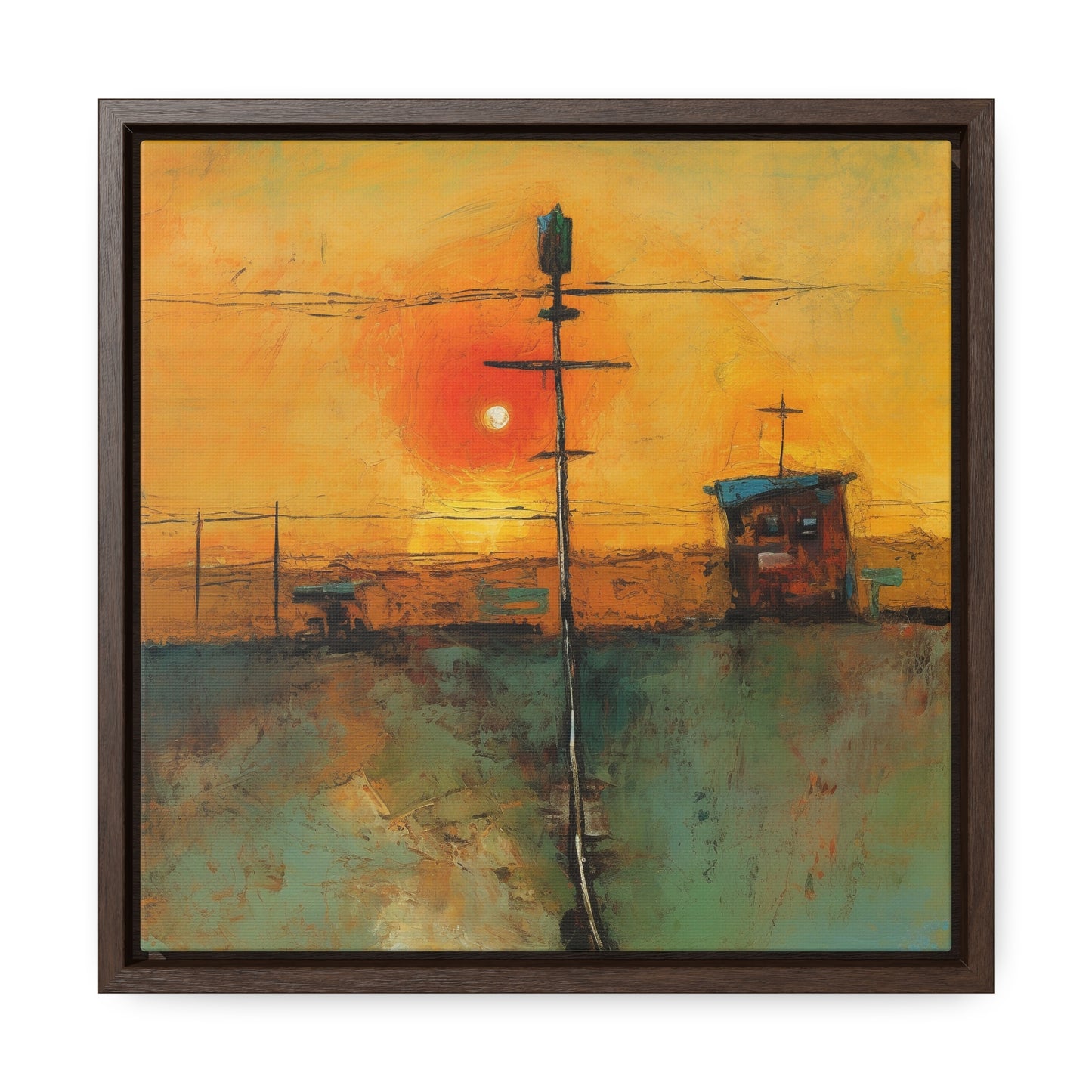 Land of the Sun 56, Valentinii, Gallery Canvas Wraps, Square Frame