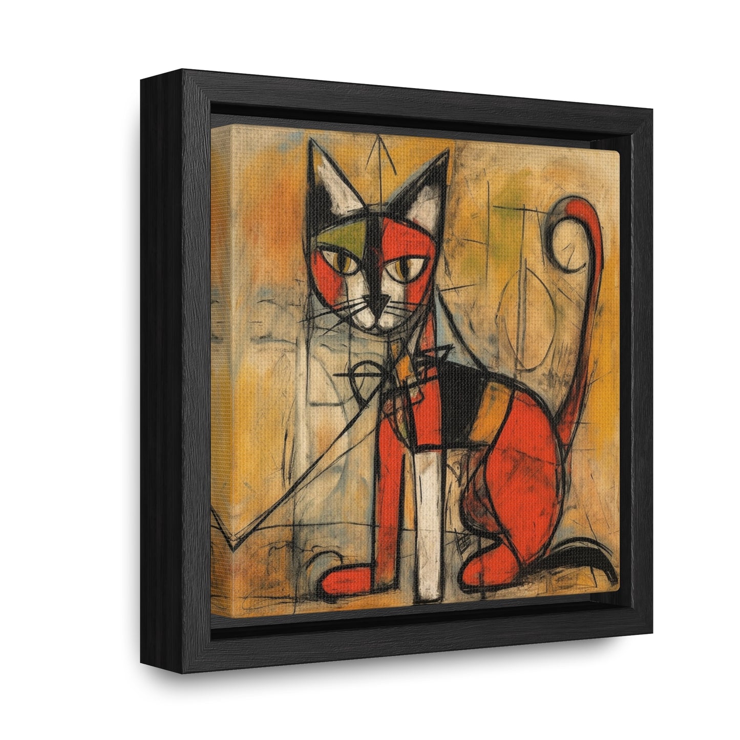 Cat 52, Gallery Canvas Wraps, Square Frame