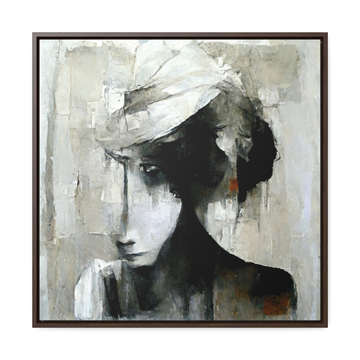Forgotten face 2, Valentinii, Gallery Canvas Wraps, Square Frame