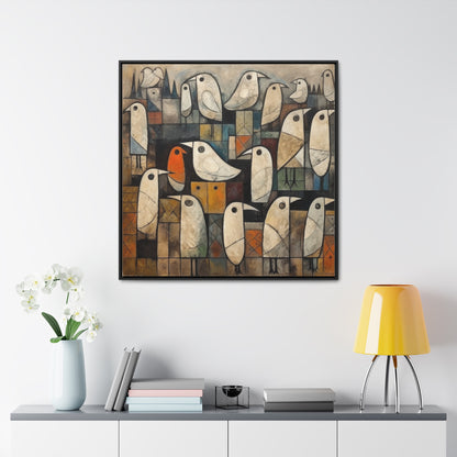 Bird 12, Gallery Canvas Wraps, Square Frame