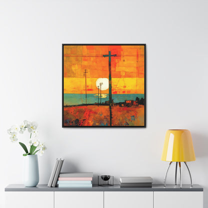 Land of the Sun 63, Valentinii, Gallery Canvas Wraps, Square Frame