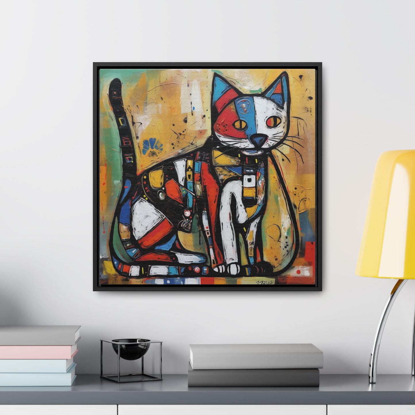 Cat 113, Gallery Canvas Wraps, Square Frame