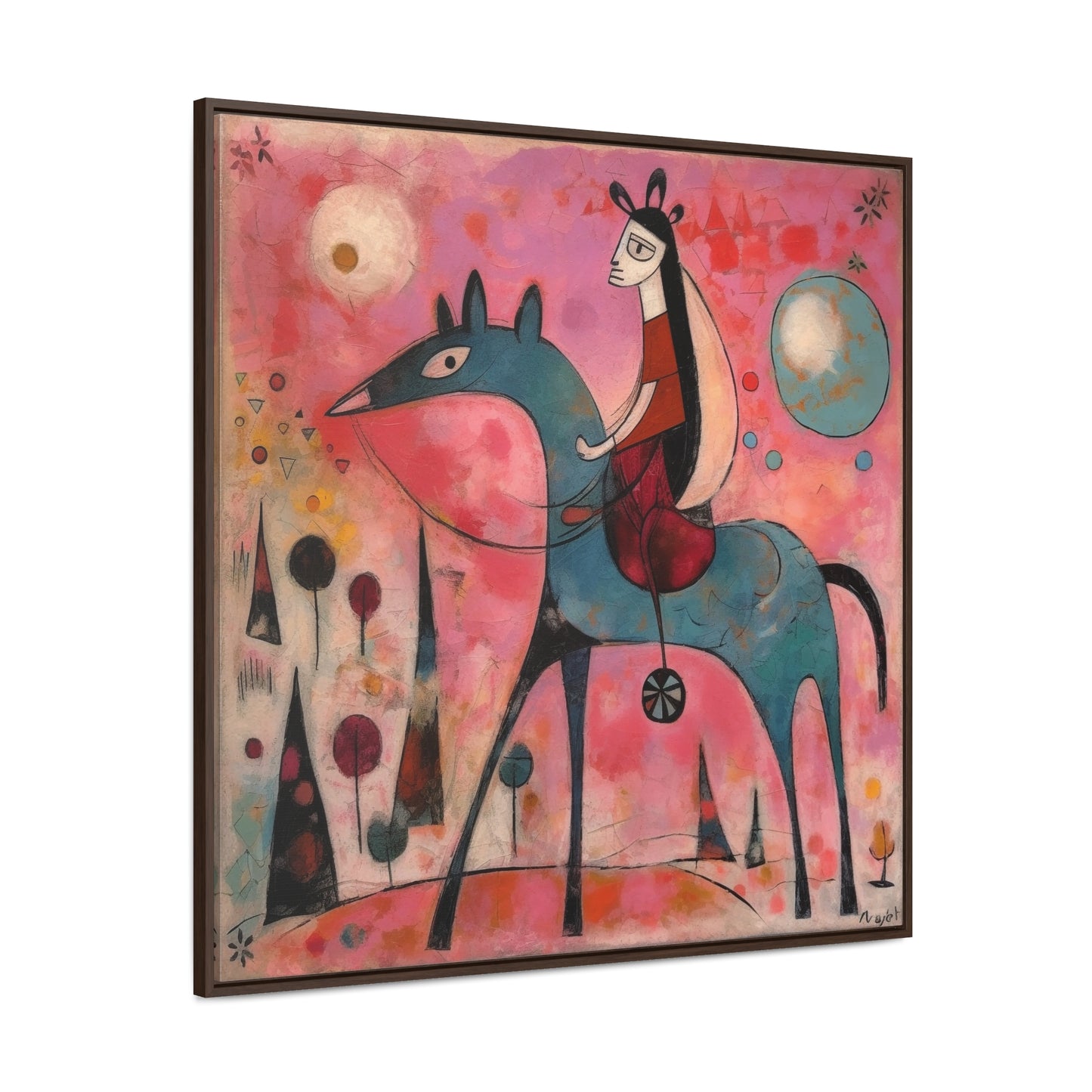 The Dreams of the Child 45, Gallery Canvas Wraps, Square Frame