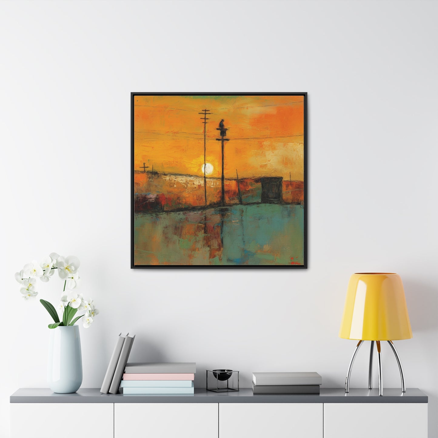 Land of the Sun 48, Valentinii, Gallery Canvas Wraps, Square Frame