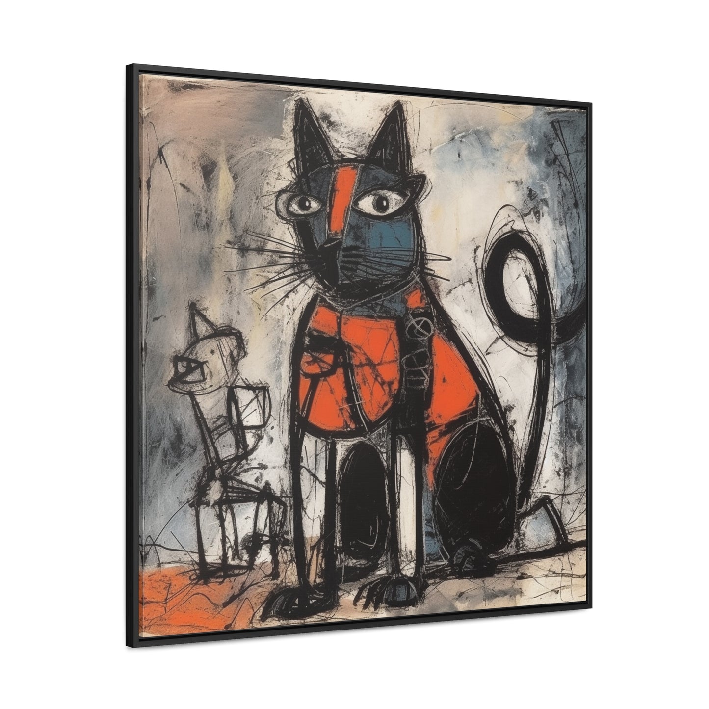 Cat 32, Gallery Canvas Wraps, Square Frame