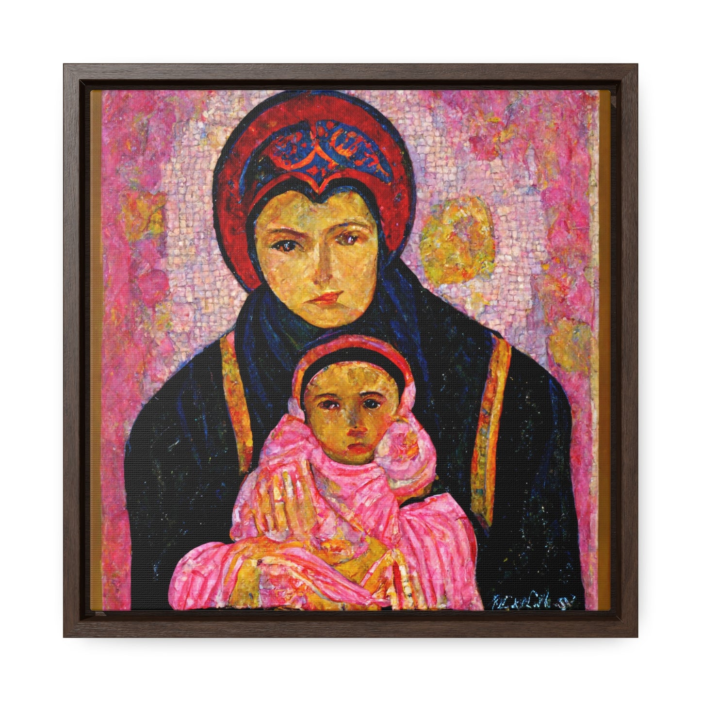 Mary and the Child 13, Valentinii, Gallery Canvas Wraps, Square Frame