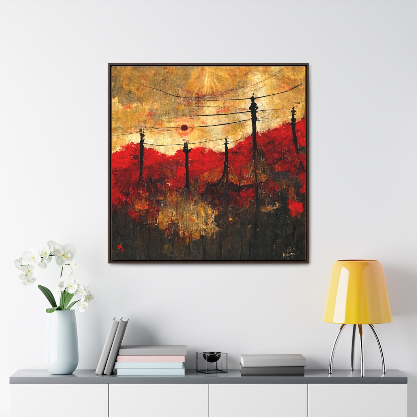 Land of the Sun 24, Valentinii, Gallery Canvas Wraps, Square Frame