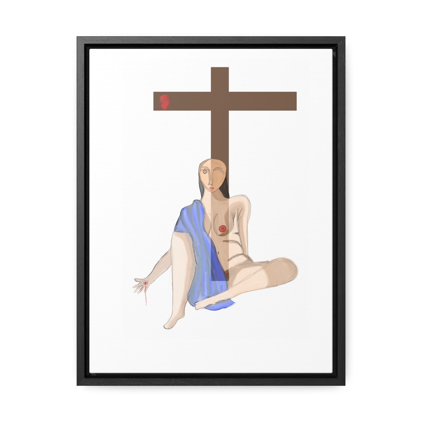 Cross, Original Eduard Pavel, Gallery Canvas Wraps, Vertical Frame