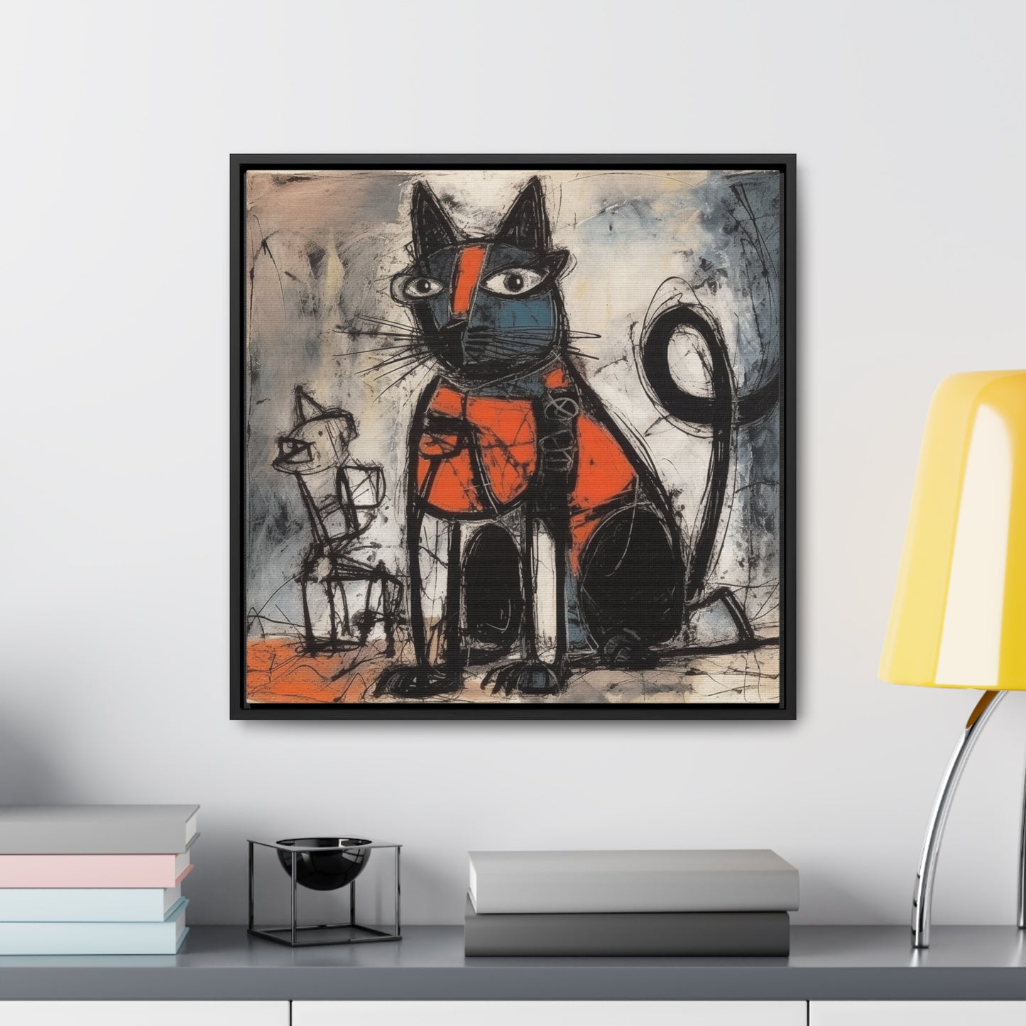 Cat 32, Gallery Canvas Wraps, Square Frame