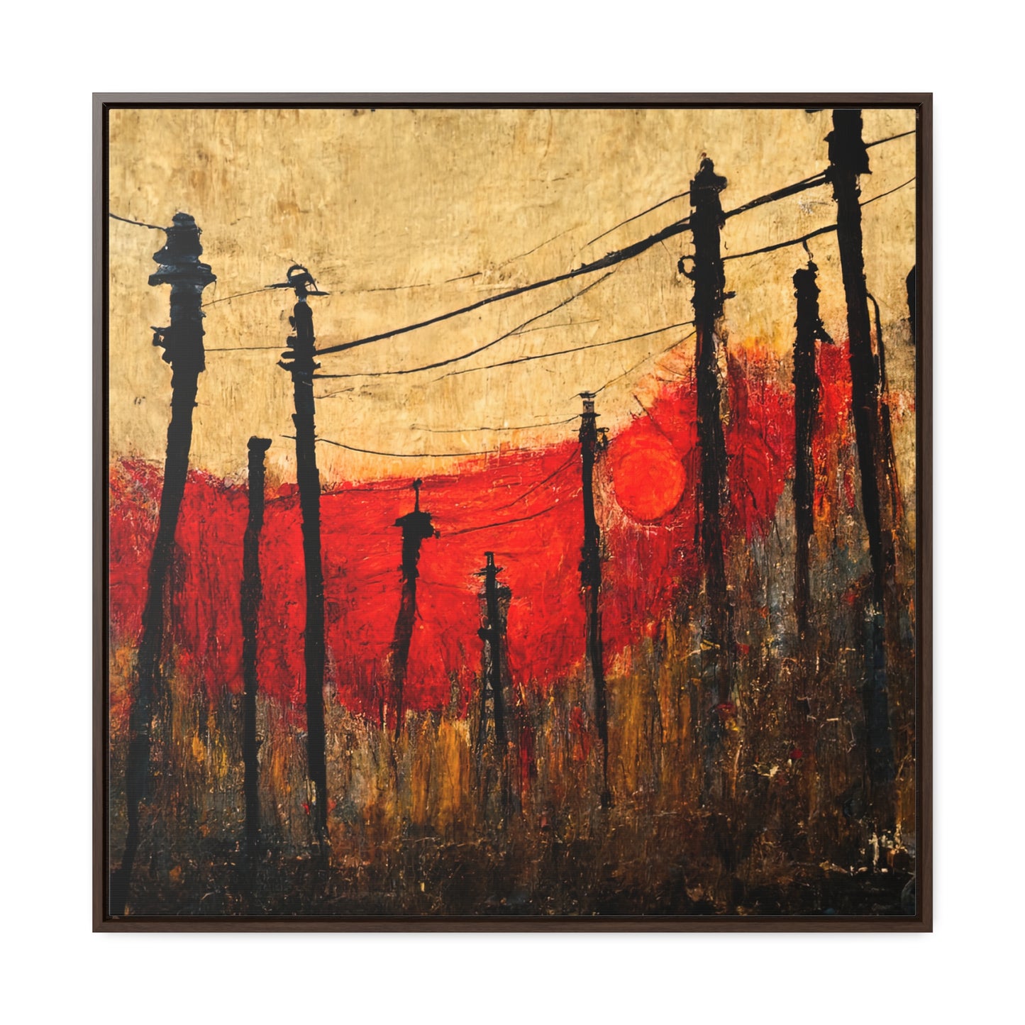 Land of the Sun 23, Valentinii, Gallery Canvas Wraps, Square Frame