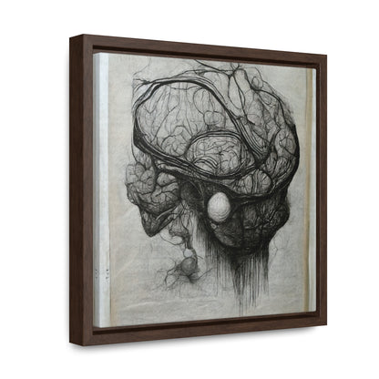 Brain 60, Valentinii, Gallery Canvas Wraps, Square Frame