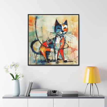 Cat 75, Gallery Canvas Wraps, Square Frame