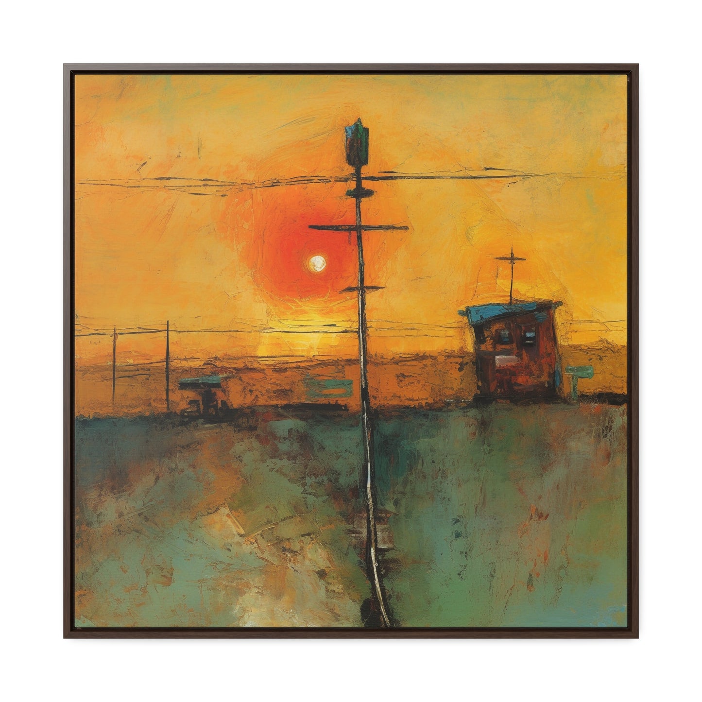 Land of the Sun 56, Valentinii, Gallery Canvas Wraps, Square Frame