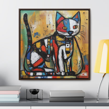 Cat 113, Gallery Canvas Wraps, Square Frame