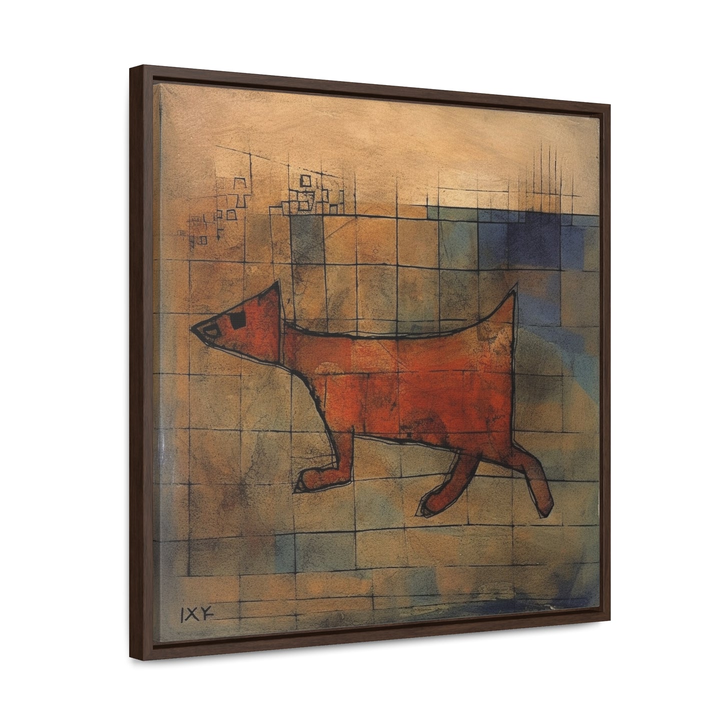 V Dog 11, Gallery Canvas Wraps, Square Frame