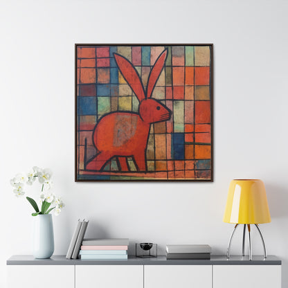 Rabbit 30, Gallery Canvas Wraps, Square Frame