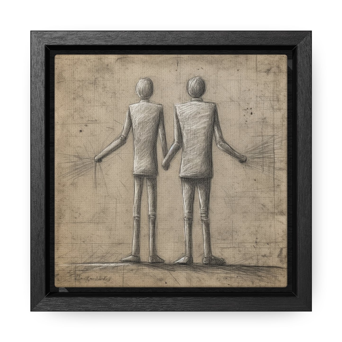 The Courage of Vulnerability 9, Valentinii, Gallery Canvas Wraps, Square Frame