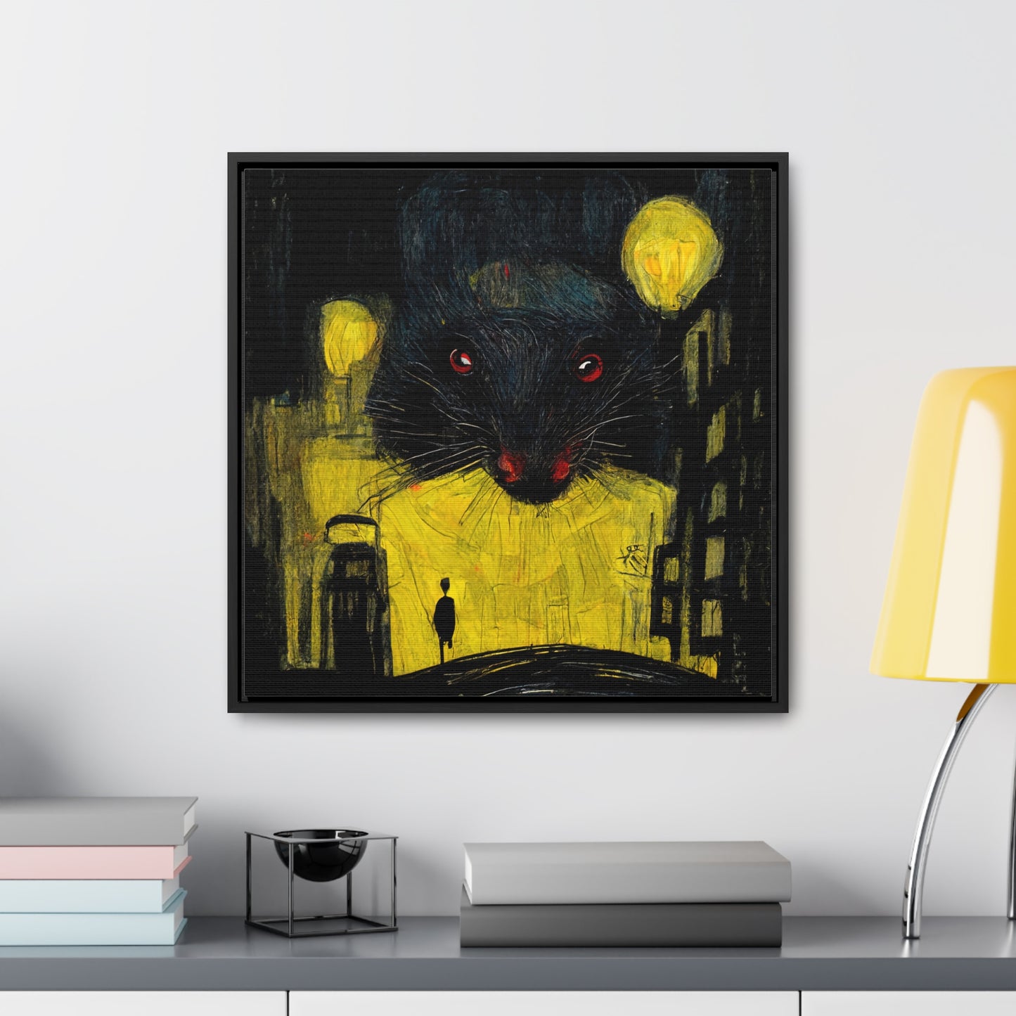 Urban Rat 8, Valentinii, Gallery Canvas Wraps, Square Frame