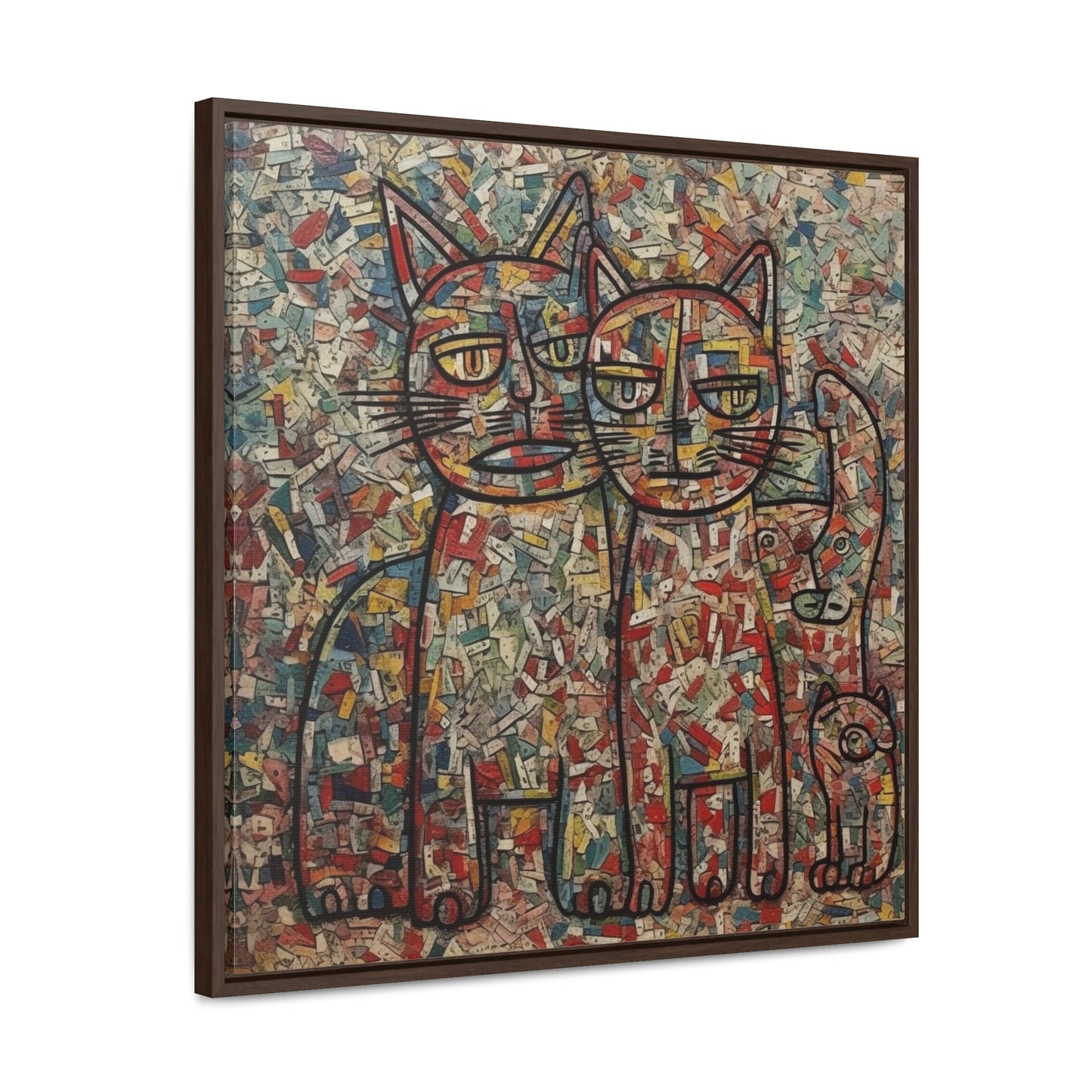 Cat 4, Gallery Canvas Wraps, Square Frame