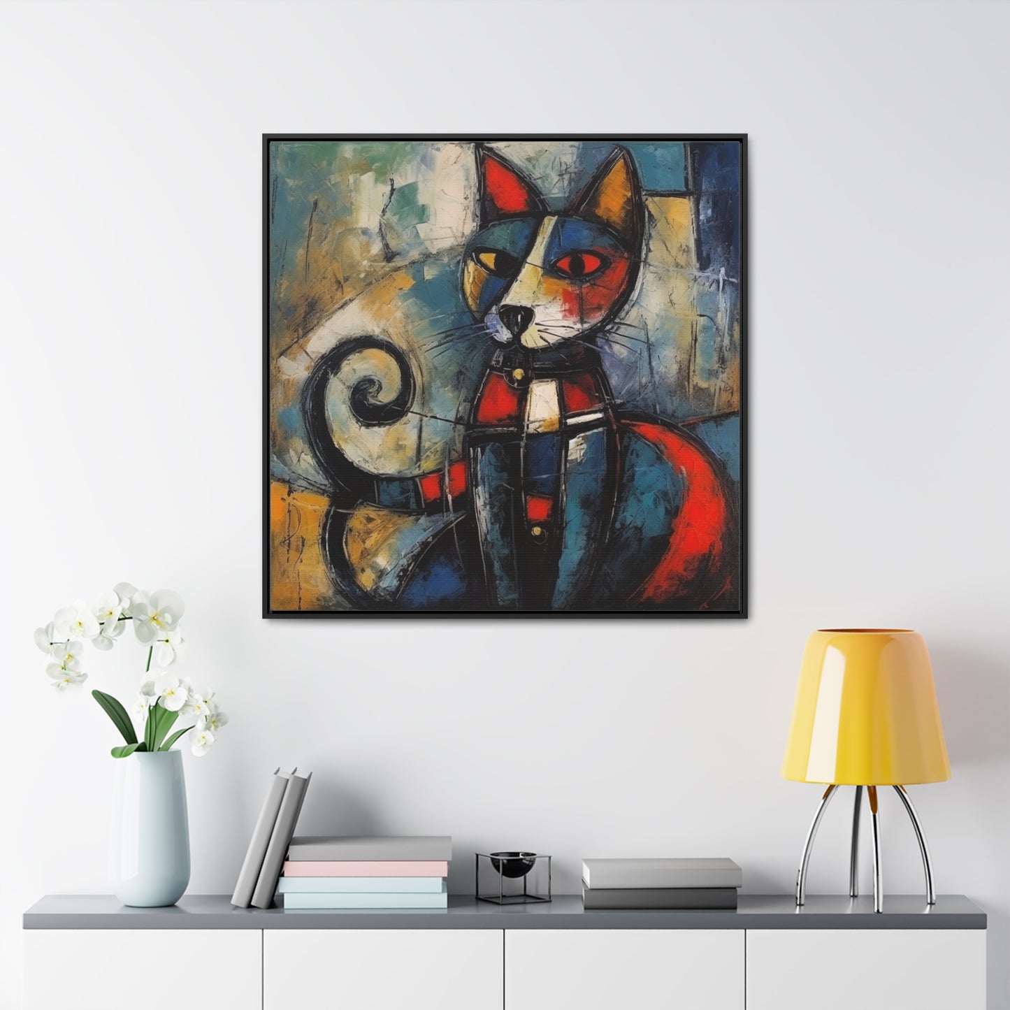 Cat 68, Gallery Canvas Wraps, Square Frame