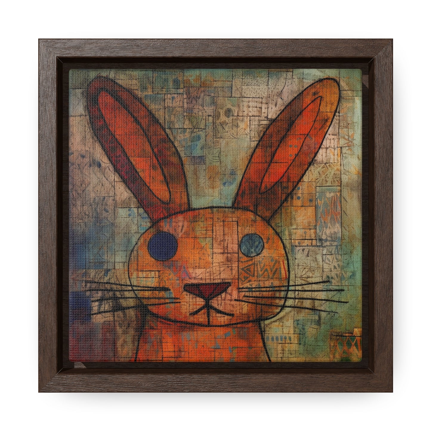 Rabbit 14, Gallery Canvas Wraps, Square Frame