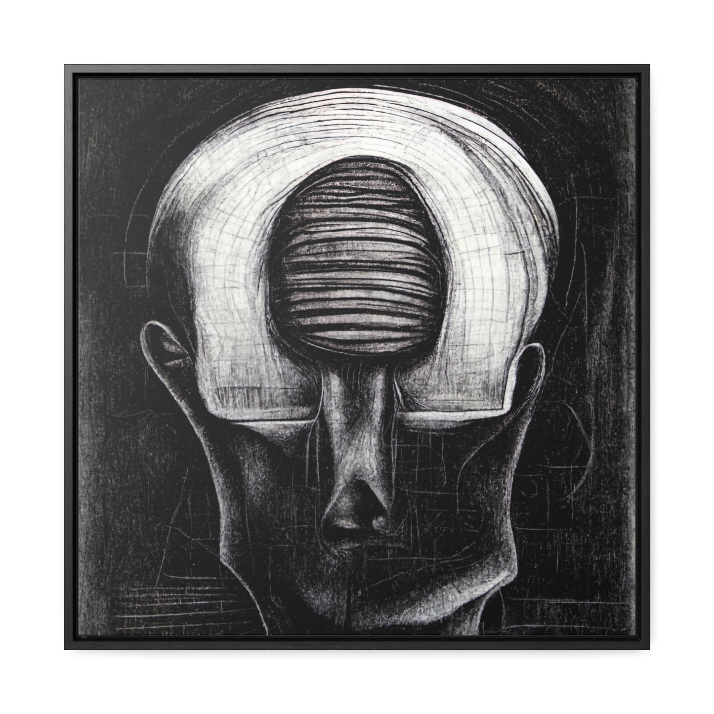 Brain 49, Valentinii, Gallery Canvas Wraps, Square Frame