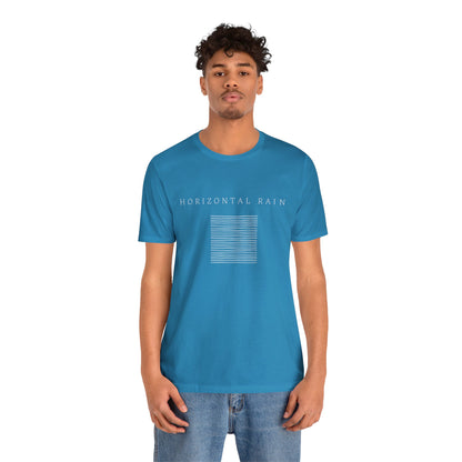 Horizontal Rain, Unisex Jersey Short Sleeve Tee