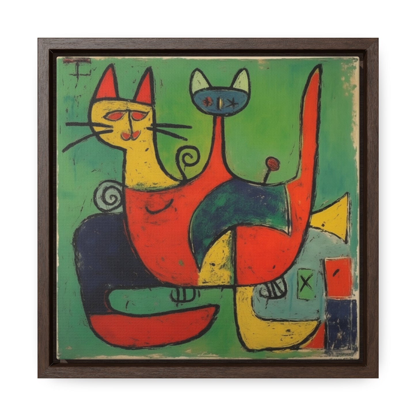 Cat 143, Gallery Canvas Wraps, Square Frame